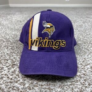 Vintage Minnesota Vikings Hat Cap Strap Back Mens One Size NFL Logo Athletic